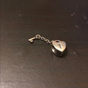 Heart and Key Pandora Charm